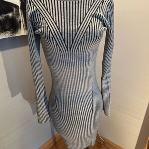 Striped Long Sleeve Dress